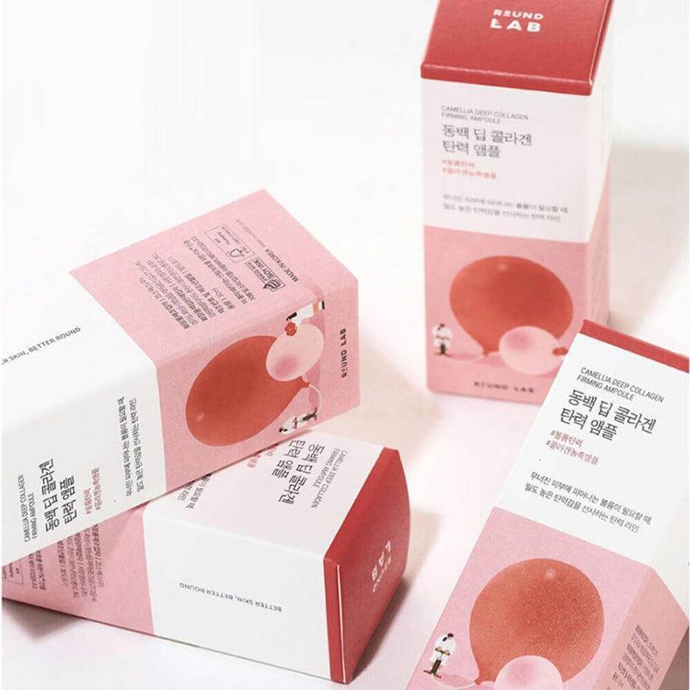 Укрепляющая коллагеновая ампула с камелией Round Lab Camellia Deep Collagen Firming Ampoule 30 мл