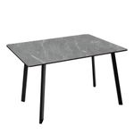 Стол Миллер стекло ф/п бабочка раздвижной чёрный (комплект ног №3)