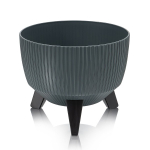 Кашпо "Vinto" на ножках с дренажным клапаном 5,4 л D=240мм графитовый