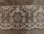 кружево на сетке вышивка шелк/хлопок (Франция) ш-7см отрез 0.9м