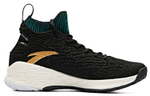 Anta KT4 comfortable non-slip wear-resistant high-top basketball shoes men's black and green