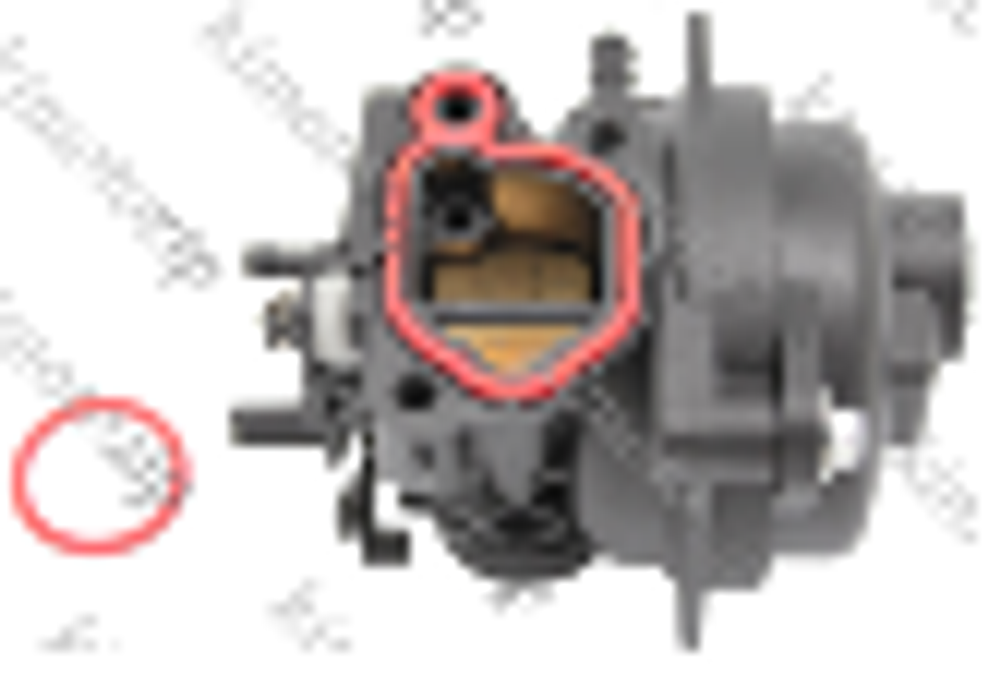 Карбюратор двигателя Briggs&Stratton (до s/n 18070100, а: 592361) [Kimoto]