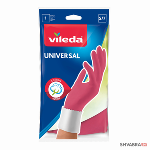 Перчатки Виледа Универсал S с хлопком (Vileda Universal S)