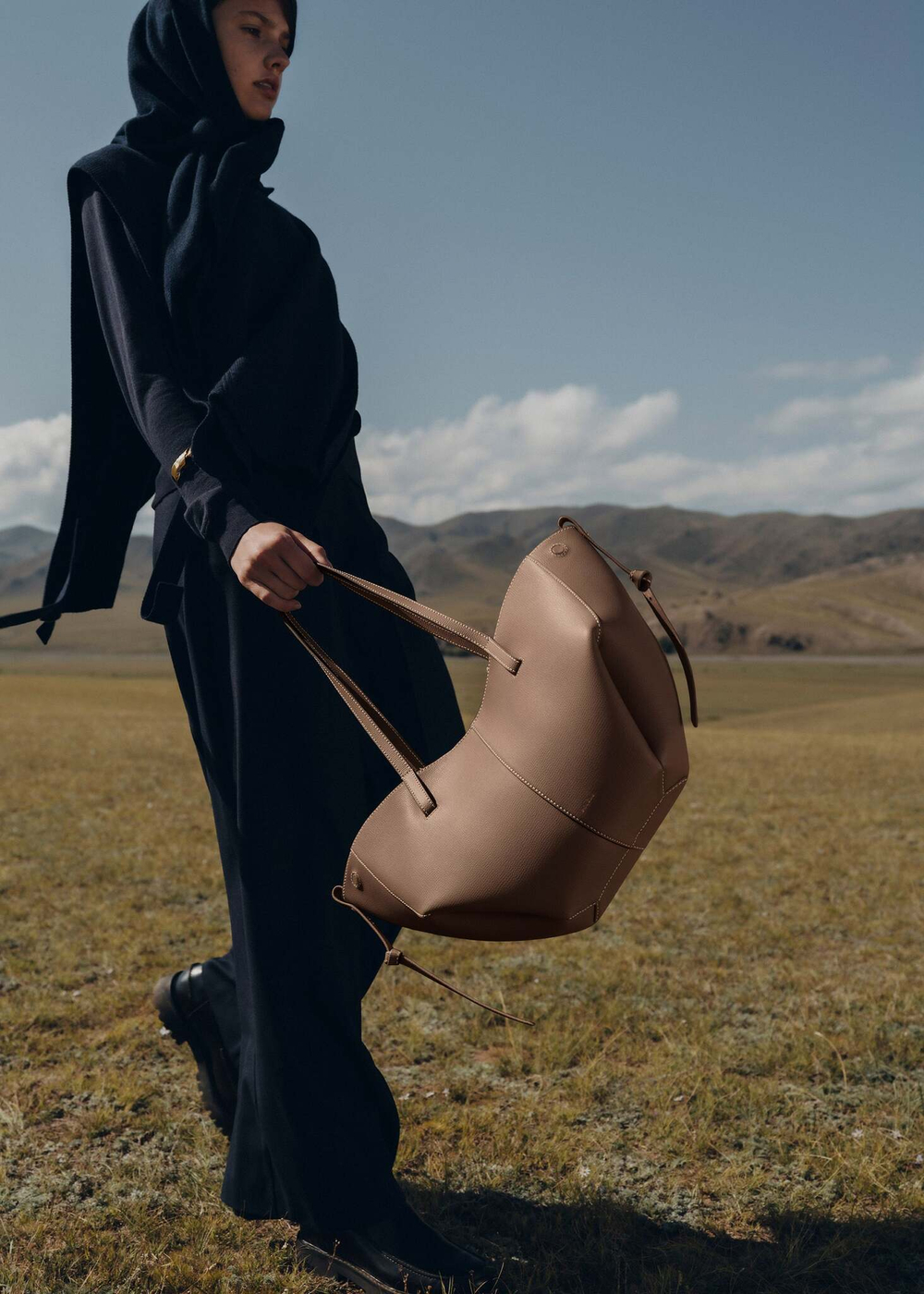 Сумка Polene Cyme Mini EDITION TEXTURED ROOT