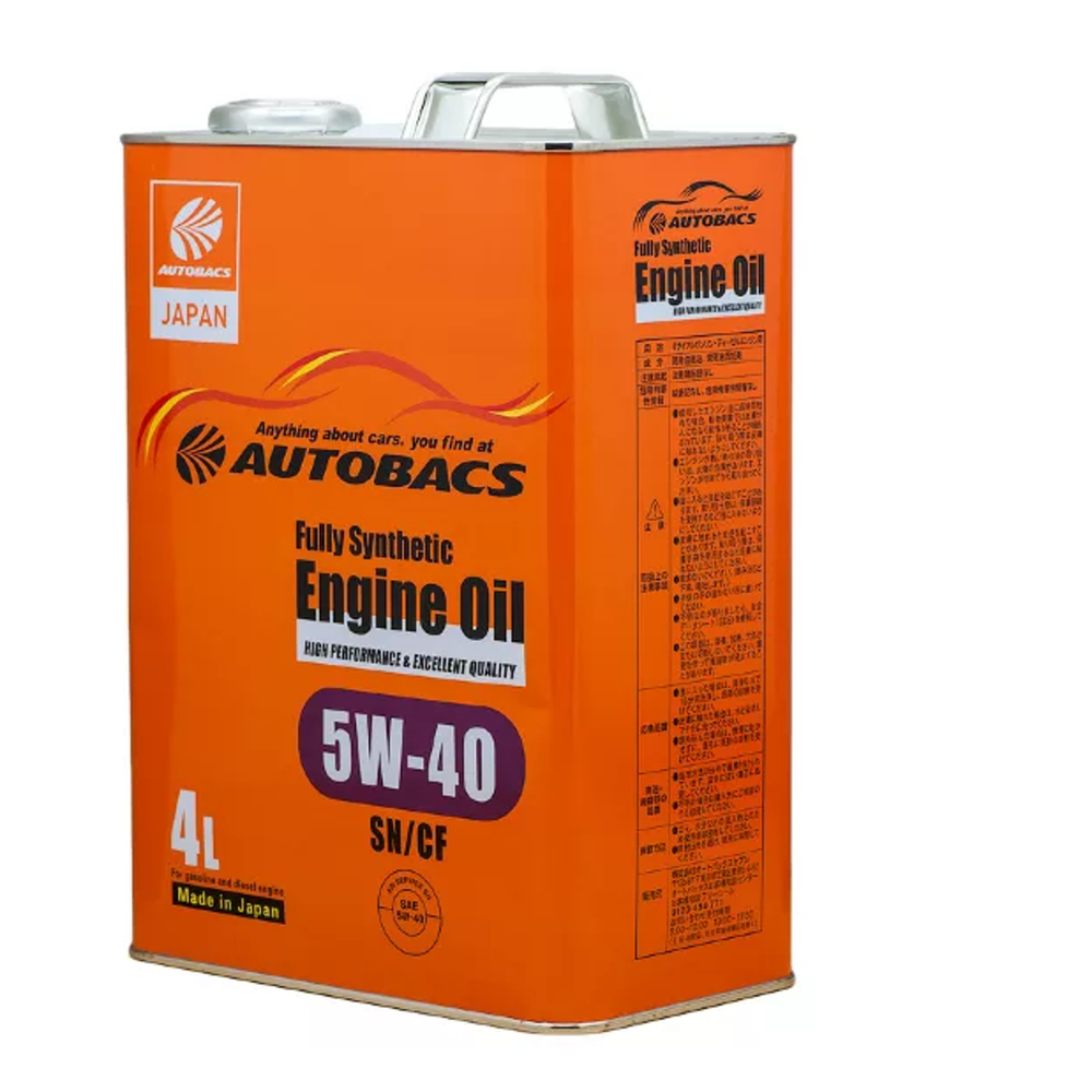 Масло моторное AUTOBACS 5W-40 SР CF синтетика