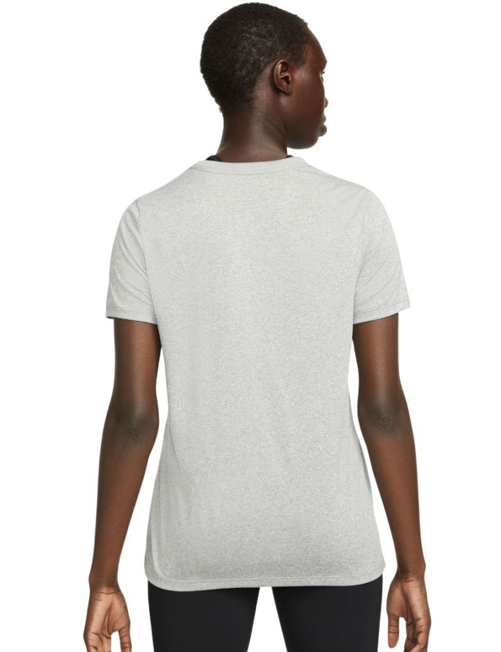 Женская футболка Nike Dri-Fit - серый/серебристый/черный