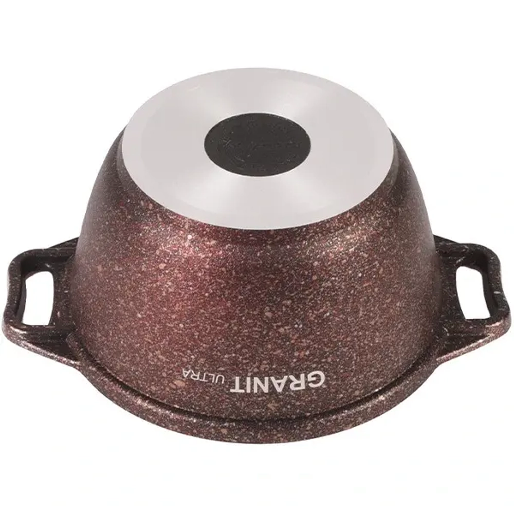 Кастрюля 1л «Granit ultra»(red) со стеклянной крышкой кга12а