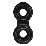 Чёрное эрекционное виброкольцо Eight (Цвет: черный)