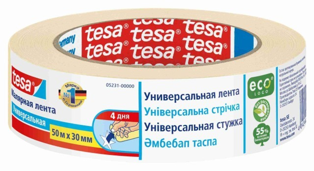 Лента малярная универс.30х50 tesa