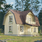 Сайдинг Docke Lux Монреаль Блок-хаус D4.7T PSLL-1175 Зрелый каштан 3600 мм