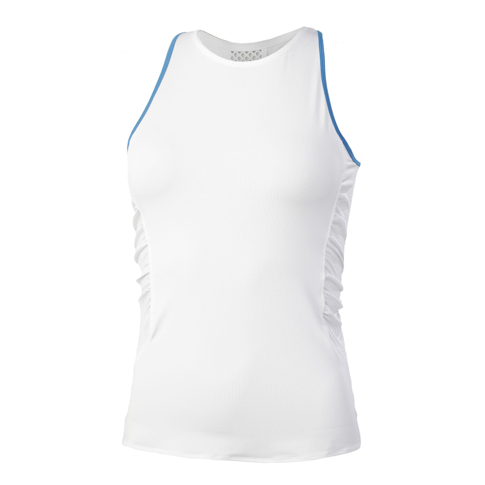 Женская теннисная майка Lucky in Love In A Ruche Tank Top Women - White