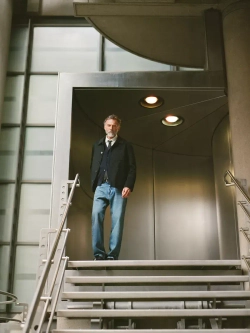 Massimo Dutti Шерстяная куртка-рубашка с двумя карманами, темно-синий