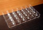 Короб 24 ячейки 40х50х30 для колец прозрачный