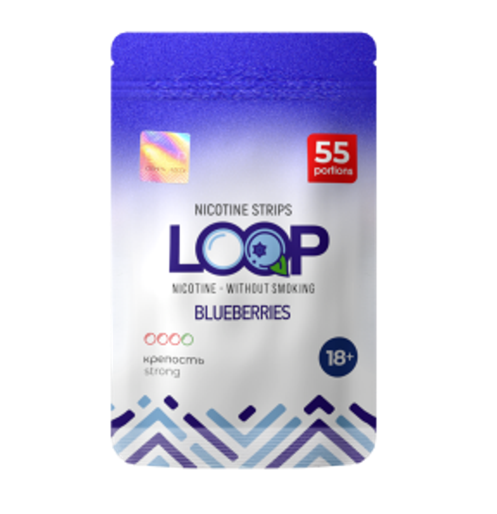 LOOP BLUEBERRY НИКОТИНОВЫЕ ПЛАСТИНКИ (12 МГ) - ЧЕРНИКА