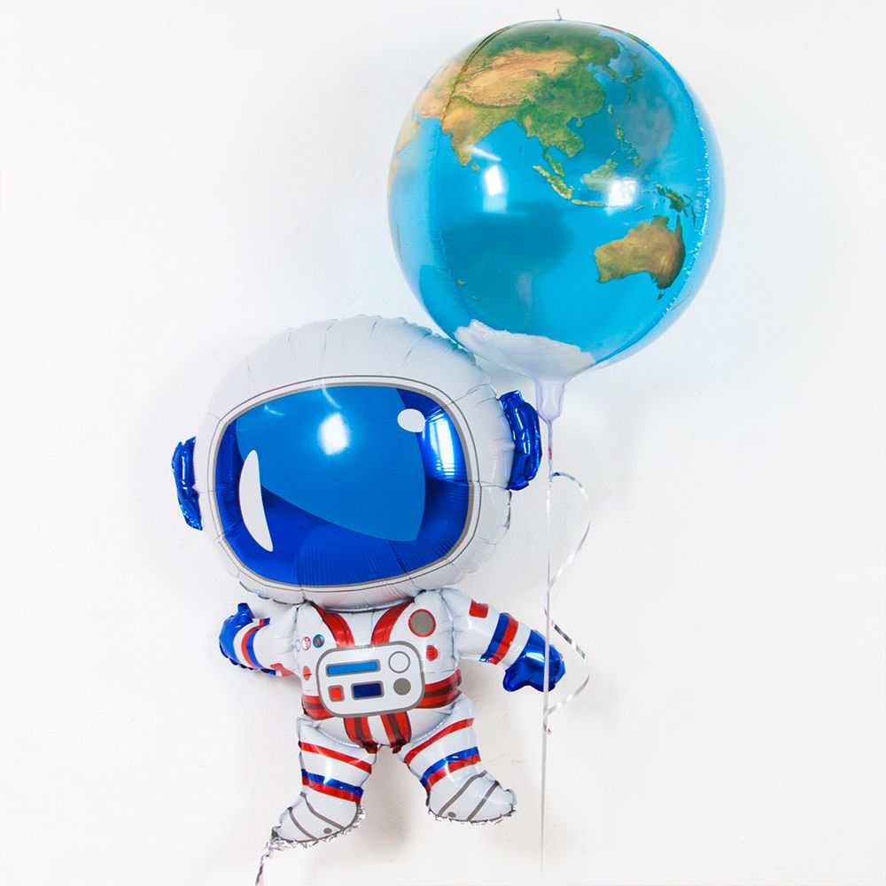 Шар (30''/76 см) Фигура, Космонавт, 1 шт.