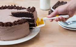 Лопатка для торта cakedozer желтая