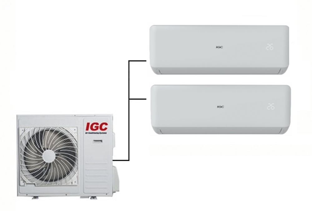 Мульти сплит-система IGC на 2 комнаты (25+35 кв.м.)