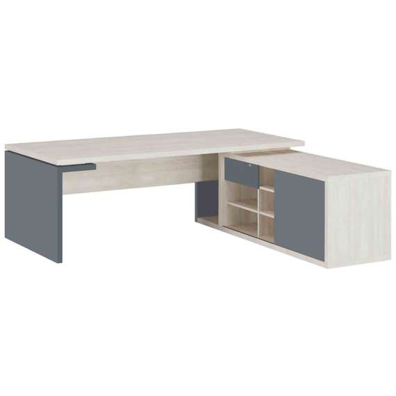 Стол рабочий на опорной креденции правый Zion