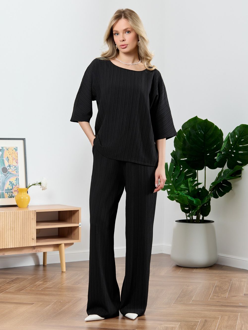 Блузка Сиеста-6 Виотекс ЧЁРНЫЙ