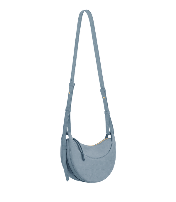 Сумка Polene Numero Dix EDITION CROCODILE NUBUCK POLAR