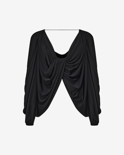 Драпированный топ из трикотажа