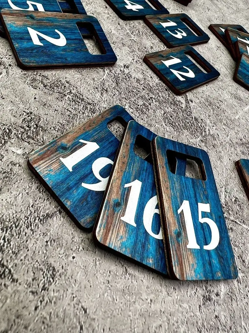 Номерки для гардероба 3х5 см