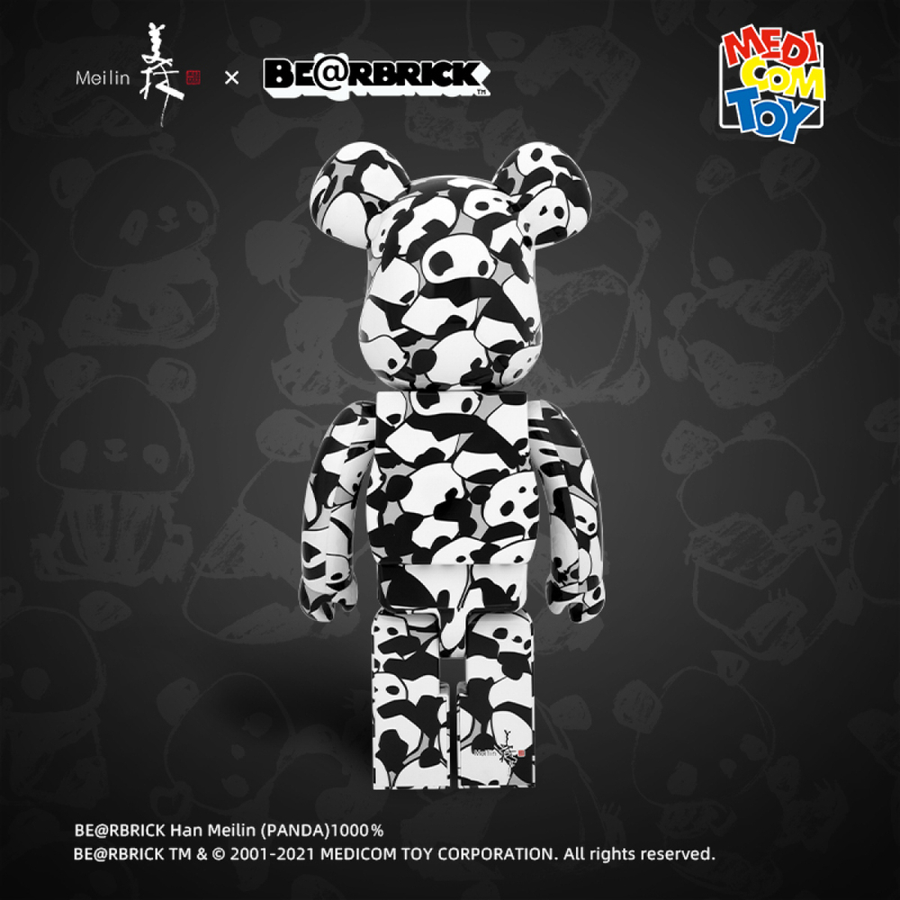 Дизайнерские игрушки X BE@RBRICK 1000%400%100% Han Meilin PANDA, 1854378-605428223
