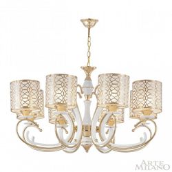 Подвесная люстра Arte Milano Florentia-1237 301237/8 Wh/Gd