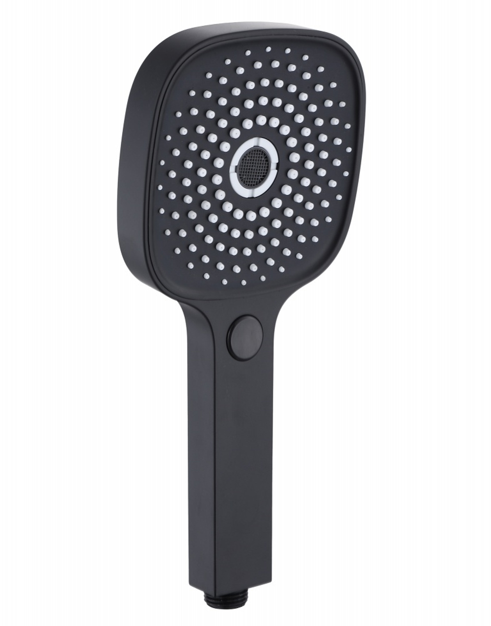 4011-1 Лейка для душа черный 12*26см (4-функций, кнопка) HANSEN (50/1шт)