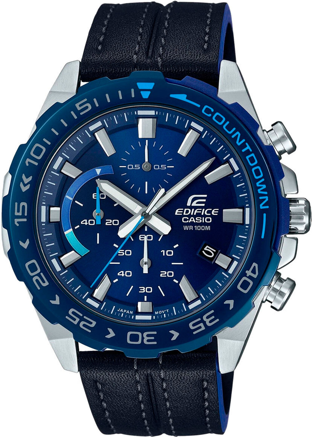 Японские наручные часы Casio Edifice EFR-566BL-2AVUEF с хронографом