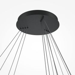 Люстра подвесная светодиодная диммируемая Maytoni Rim MOD058PL-L174BK
