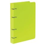 Тетрадь на кольцах 80л, А5, Brauberg Салатовый, пластиковая обложка