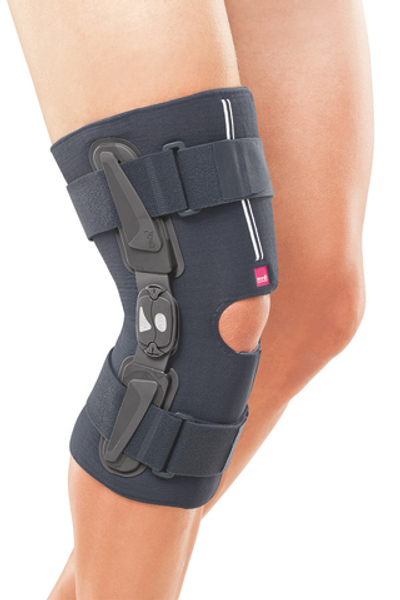 Регулируемый укороченный полужесткий коленный ортез MEDI Stabimed с шарниром physioglide