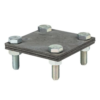 Зажим полоса 40 - полоса 40 (3 пластины 70x70мм) HZ EKF PROxima lp-g3105