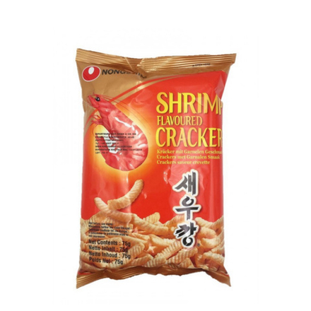 Чипсы запечённые с креветочным вкусом "Shrimp Flavoured Cracker" 75г тм NONGSHIM