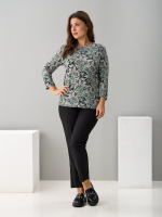 Лонгслив ЛНв-306/меланжорхидея-тропики