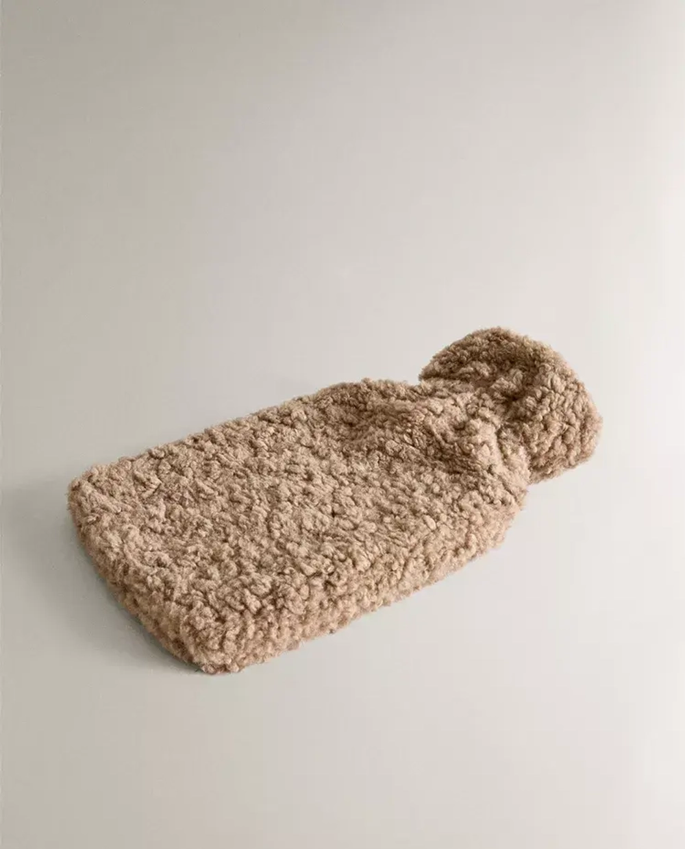 ZARA HOME ГРЕЛКА ИЗ ИСКУССТВЕННОГО МЕХА, КОРИЧНЕВЫЙ