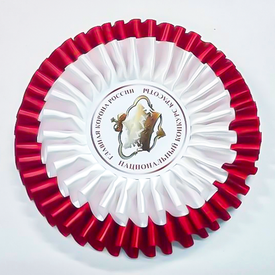 Розетки с лого на пояс к ШИРОКИМ лентам. Двухрядные с центр-вставкой.