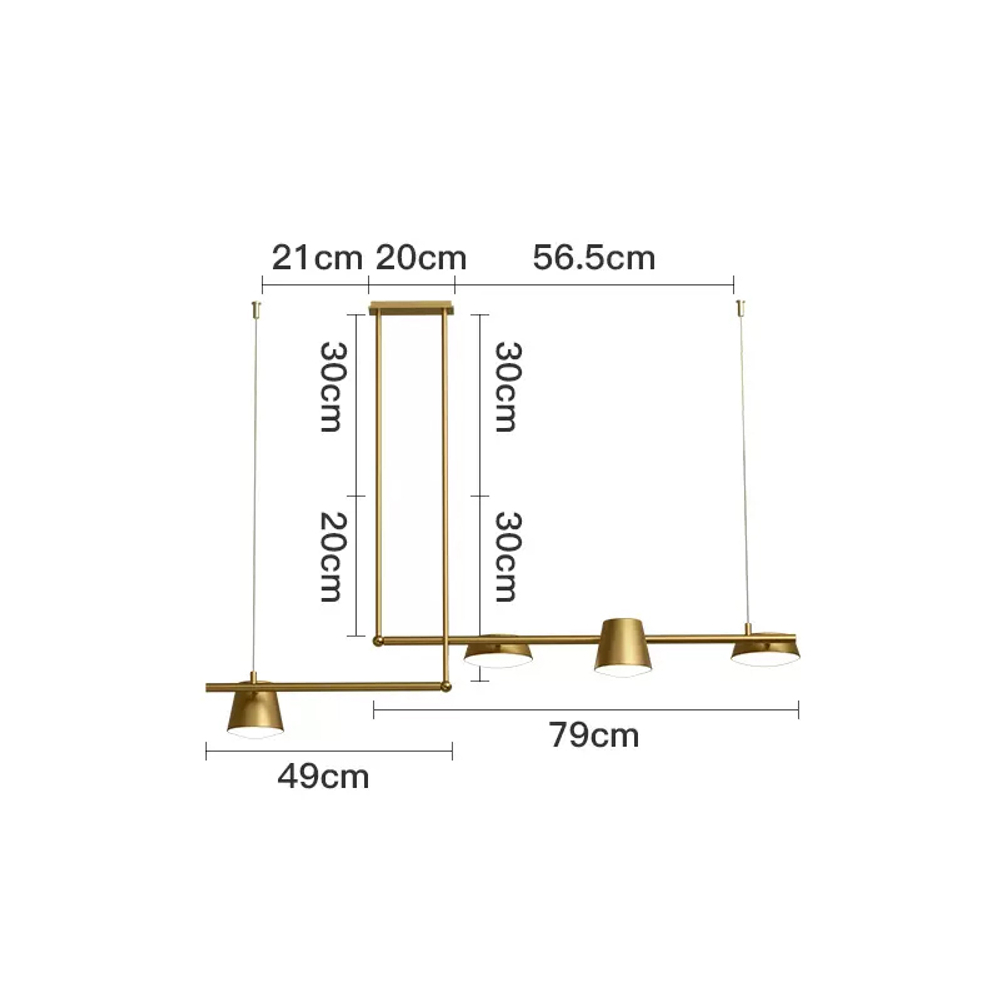 Ceiling design lamp Copper