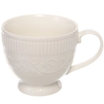 Кружка керамическая 580мл «Белая» узор