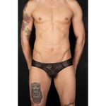 Мужские трусы слипы черные Cosmos Colors CC40_BB