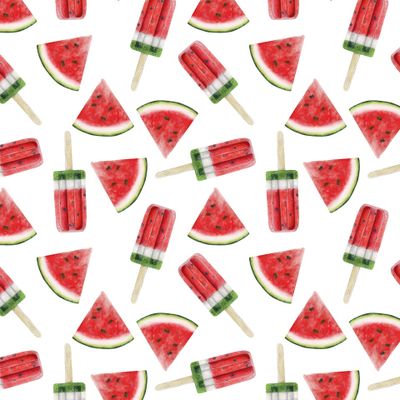 Арбузы акварель