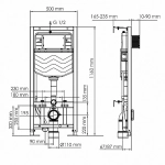 Инсталляция для унитаза WasserKraft Aller 10TLT.010.ME.BN01