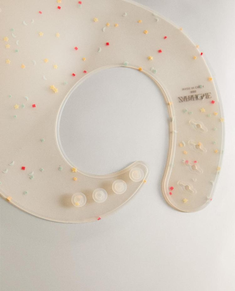 ZARA HOME ДЕТСКИЙ СИЛИКОНОВЫЙ НАГРУДНИК «КОНФЕТТИ», РАЗНОЦВЕТНЫЙ