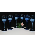Фужеры для вина , шампанского 6 штук Лазурит