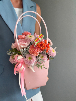 Цветочная сумочка