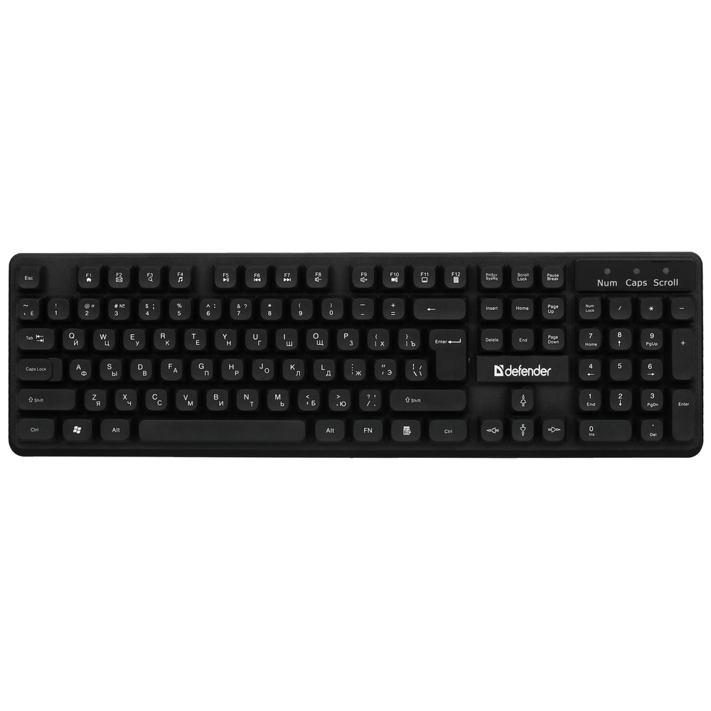 Комплект Defender C-992 Milan (USB) беспроводной Black Клавиатура + мышь