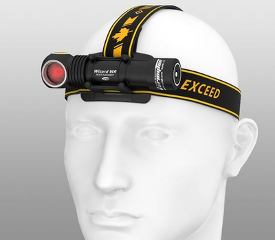 Налобный фонарь Armytek Wizard WR Magnet USB+18650 (белый-красный свет)