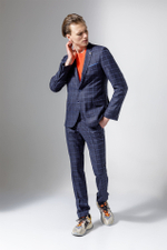 Костюм SLIM FIT из ткани в клетку