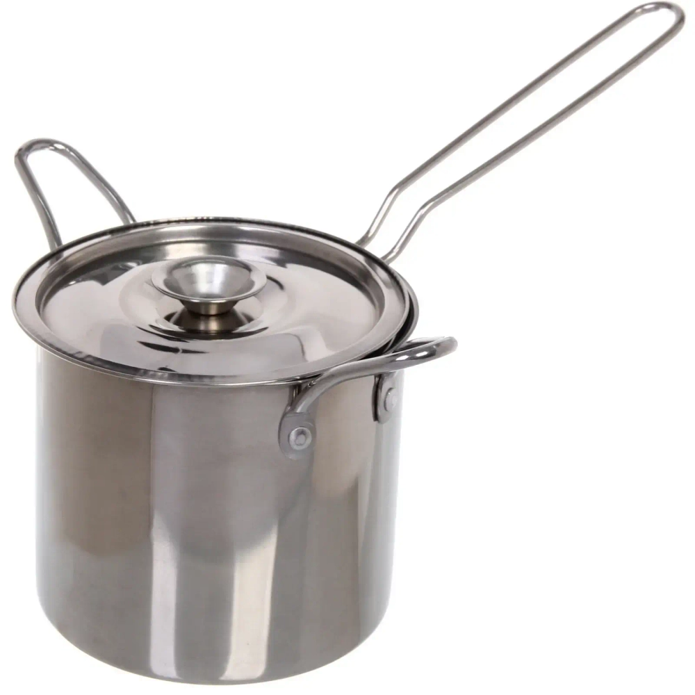 Кастрюля металлическая с ситом-фритюрницей 12,5*11см